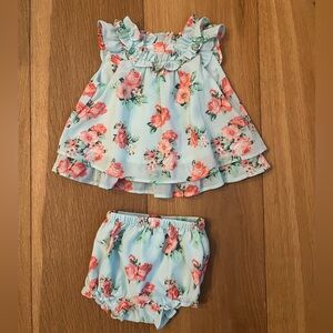 Janie and Jack Rose Chiffon Two Piece Set - baby girl